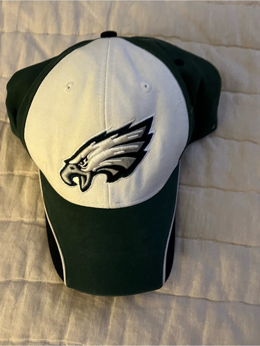 Philadelphia Eagles Unisex Adjustable Green and White Dad Baseball Hat - Picture 4 of 10